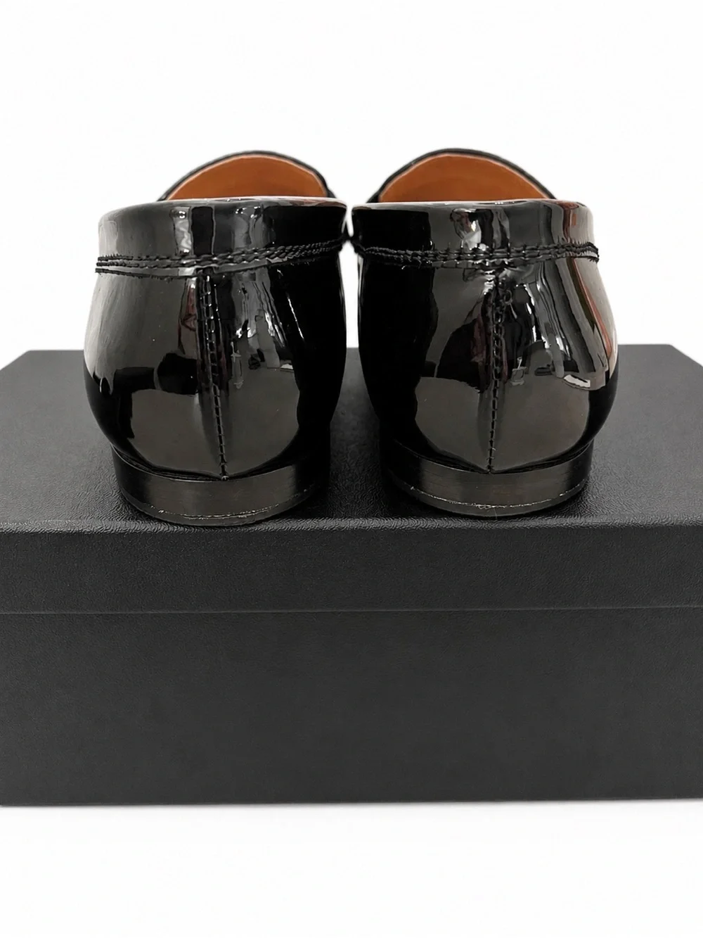 Chanel Black Patent Leather CC Loafers | Size 39 | Dust Bag & Receipt